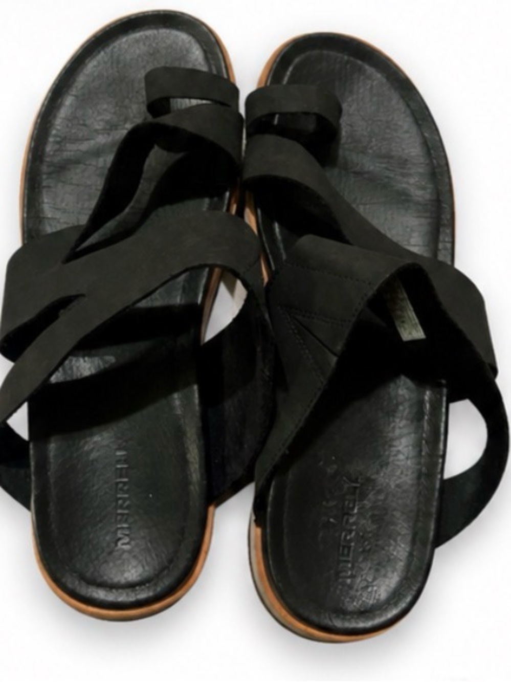 Merrell Terran Slide II Black Sandals 10 comfy Casual Sporty Outdoor Minimalist